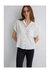 mavi - Hemdbluse, Knopfleiste, fixierter Ärmelaufschlag, für Damen - 89857 PALM PRINT