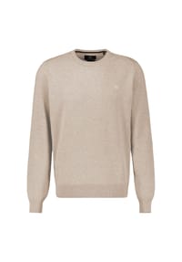LERROS - Herren Basic Strickpullover - TENDER BEIGE MELANGE
