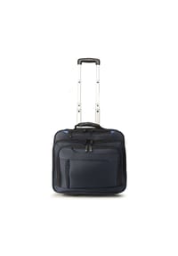 DERMATA - 2-Rollen Businesstrolley 42  cm Laptopfach - blau