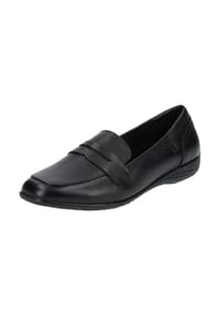 Seibel - Slipper "Fenja 22", Zierriemen, Leder, für Damen - 105 BLACK-BLACK