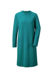 GOLDNER - Kurzgröße:  Jerseykleid - dunkelgrün