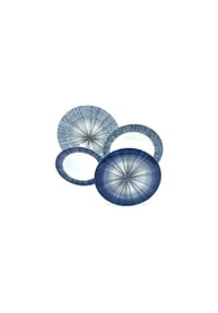 SCHÄFER ELEKTRONIK - Esservice Geschirr-Set aus Porzellan - 24tlg aufregender Design ETOLI - 