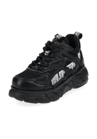 Buffalo - Lederimitat/Textil Sneaker - Schwarz
