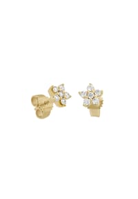 VANDENBERG - Damen Ohrstecker, 375er Gelbgold mit 12 Diamanten, zus. ca. 0,3 Karat - GELBGOLD