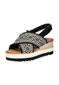 TOMS - Textil Sandalen - Schwarz