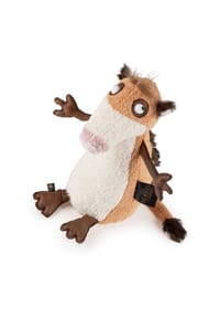 sigikid® - Kuscheltier Huggie Muggie BeastsTown ,  für Erwachsene und Kinder - Braun/Weiß