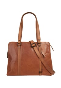 SPIKES & SPARROW® - Shopper LAPTOP SHOULDERBAG Echt Leder - cognac