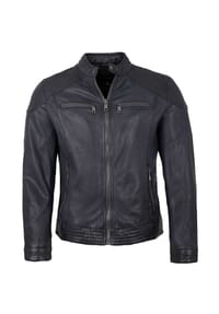 MILESTONE® - Herren Lederjacke Lammnappa marine - marine