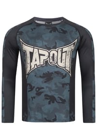 TAPOUT® - Herren langärmeliges Funktionsshirt schmale Passform DUNCAN - Camo Blue