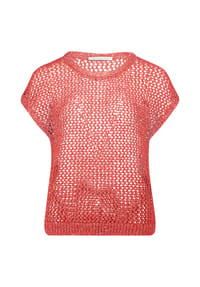 BETTY & CO - Strickpullunder mit Effektgarn - Dunkelrot
