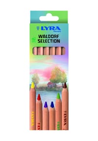 LYRA - Buntstifte "Super Ferby", Waldorf Selection, 6er Pack - MEHRFARBIG, mehrfarbig