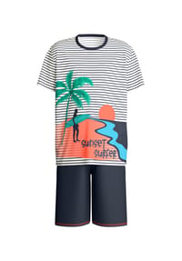 CALIDA - Kinder Kurz-Pyjama Surf - peacoat blue