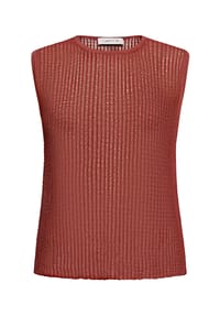 CARTOON - Strick-Top mit Rundhalsausschnitt - Rust Brown