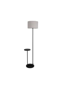 näve Leuchten - Stehleuchte mit integriertem Tisch "TORDIS" H: 157cm schwarz - schwarz