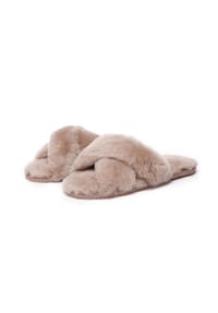 EVERAU® - Damen Crossover Slides Dove - CREAM