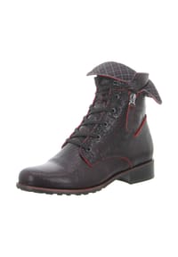 SIMEN - Schnürstiefeletten - schwarz/rot