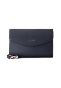 LAZAROTTI Bologna Leather - Bologna Leather Clutch Tasche Leder 23 cm - black
