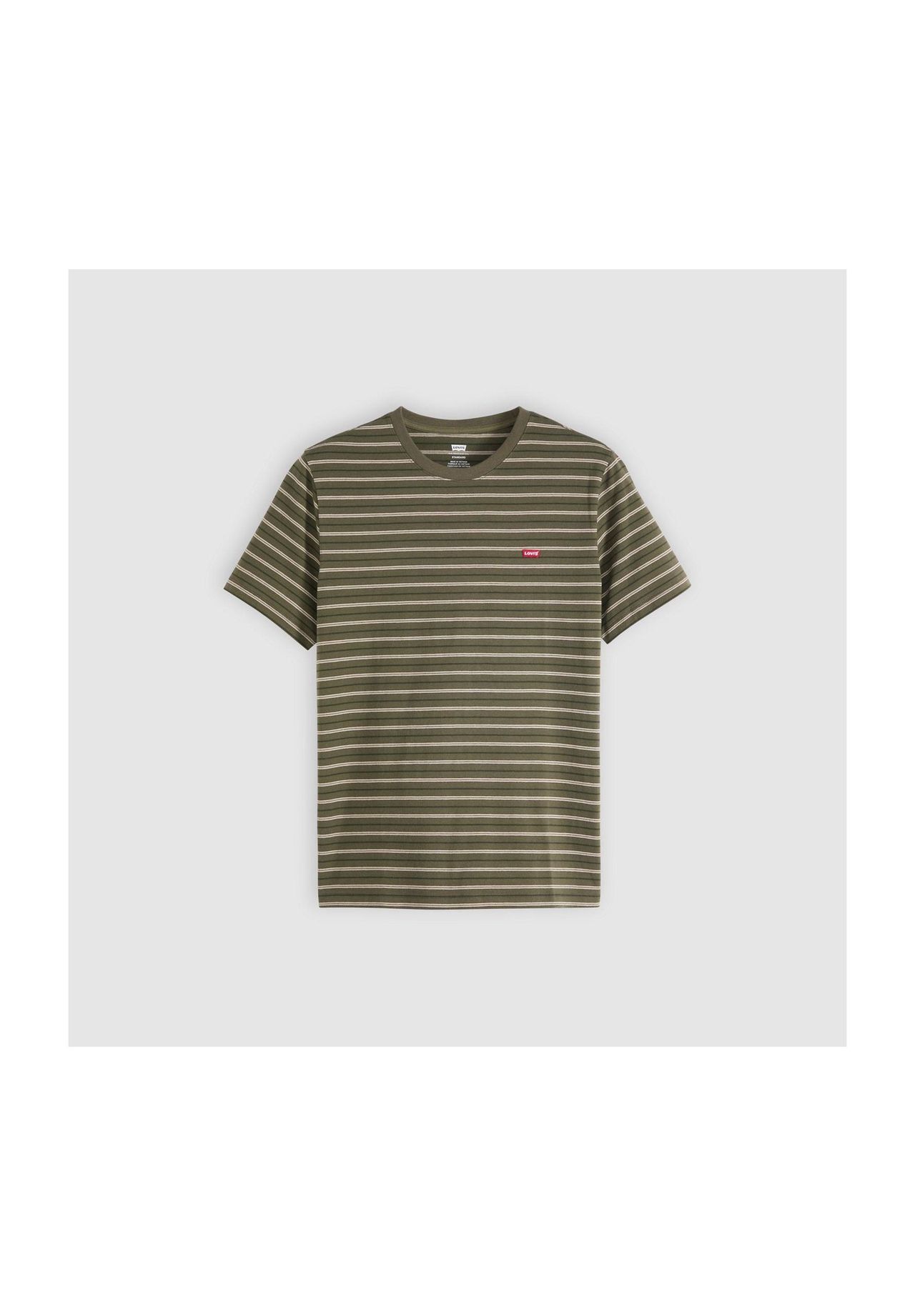 VAN GRAAF Levi's Herren Khaki T-Shirt Baumwolle Mehrfarbig, Klein - Bild 3