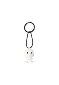 Hoptimist® - Schlüsselanhänger Bumble 3 x 1,5 cm weiß - weiß