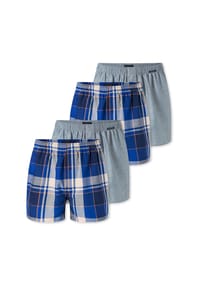 SCHIESSER - Boxer Boxershorts - dunkelblau,hell-gelb