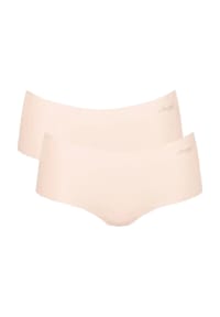 sloggi - Damen Shorts, 2er Pack - Zero Microfibre 2.0 Shorts, Mikrofaser, einfarbig - Cacao