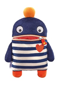 Schmidt - Kuscheltier Sorgenfresser "Ping", 25cm - BLAU/WEISS/ORANGE
