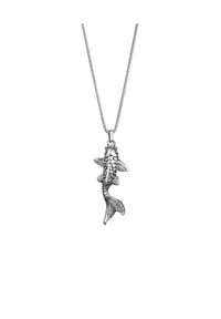 KUZZOÍ - Halskette Fisch Maritim Modern Basic 925 Silber - Silber
