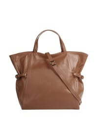 Samantha Look - Shopper Echt Leder, Made In Italy - beige