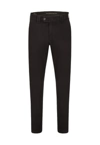 CLUB OF COMFORT - Denver Flat Front-Hose, Komfortbund, Hemdstopper, für Herren - 10 SCHWARZ