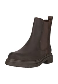 CLARKS® - Ankle Boots Orinoco3 Top mit elastischen Einsätzen an den Seiten - 5228 Dark Brown Lea