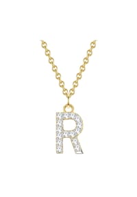 GLANZSTÜCKE MÜNCHEN - Damen Kette aus 925/- Sterling Silber in Gelbgold mit Zirkonia - gelbgold
