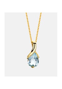 Diamant L'eternel - Kette mit Anhänger, mit Blautopas, 375 Gelbgold - gold