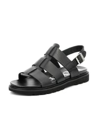 KicKers® - Leder Sandalen - Schwarz