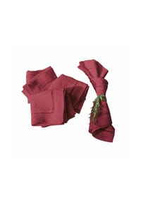 LOBERON - Serviette 4er Set Covent Garden rot - rot