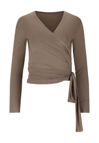 ENDURANCE ATHLECIA - Longsleeve Walyn mit integriertem Bindegürtel - 1207 Vaporous Gray