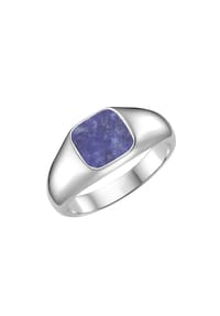 GIORGIO MARTELLO MILANO - Ring Siegelring mit Lapis, Silber 925 - blau