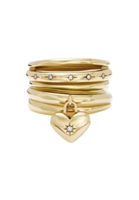 FOSSIL SADIE ALL MY LOVE - Damen Ring "Herz", Edelstahl - GOLD