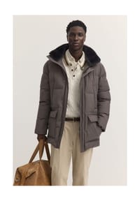 bugatti - Steppjacke, Stehkragen, für Herren - 060 TAUPE
