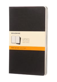 MOLESKINE® - Notizheft "Cahier", DIN A5, 3er-Set - SCHWARZ
