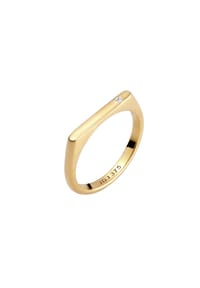 elli. DIAMONDS - Ring Laborgezüchteter Diamant Weis (0.02 Ct) 375 Gelbgold - Gold