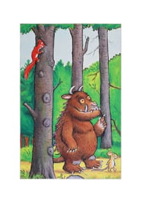 DER GRÜFFELO® - Kinderteppich Wanderlo - Grüffelo Teppich, Kurzflor mit hohem Baumwollanteil - multicolor
