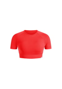 SMILODOX - Crop Shirt Elna - Braun