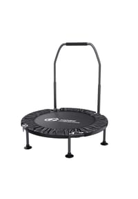 HOME FITNESS CODE - Klappbares Fitness-Trampolin 40 Zoll mit Haltegriff und rutschfesten Standfüßen für Zuhause - 