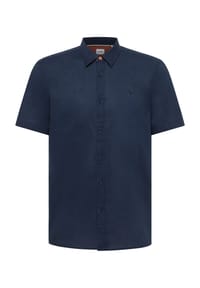 MUSTANG® - Freizeithemd, Regular Fit, Kurzarm, Kentkragen, für Herren - 5334 DRESS BLUES