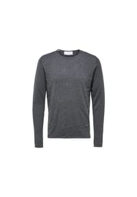 SELECTED - Pullover, Rundhals, für Herren - GRAU