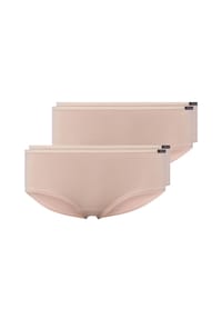 SKINY® - Damen Panty, 4er Pack - Slip, Pants, Cotton Stretch, Basic - Beige