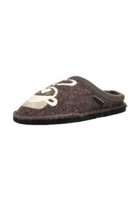 HAFLINGER - Wolle Hausschuhe - Braun
