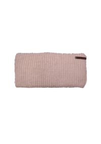CAPO - Strickstirnband, Flauschoptik Futter - ecru