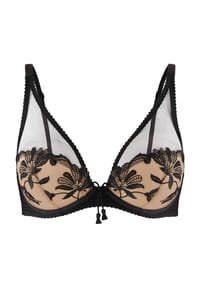 Aubade - Lovessence Bügel-BH, Stickerei, Mäusezahnspitze, für Damen - NOIR