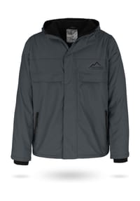 normani® - Herren Windjacke Tuuli - Anthrazit/Schwarz